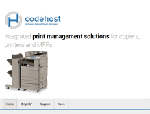 Tablet Screenshot of codehost.com